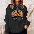 Forever Chasing Sunsets Funny Retro Sunset Photographer Men Sweatshirt Gifts for Her