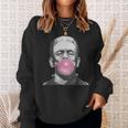 Frankenstein Monster With Pink Bubblegum Bubble Sweatshirt Gifts for Her