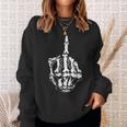 Fuck Off Halloween Skeleton Hand Middle Finger Adults Sweatshirt Gifts for Her