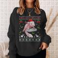 Fun Axolotl Gamer Axolotl Lover Ugly Christmas Sweater Sweatshirt Gifts for Her