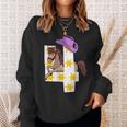 Funny 4Th Birthday Gift 4 Years Old Horse Cowgirl Girls Kids Sweatshirt Gifts for Her