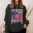 Funny 4Th Of July Fireworks Director I Run You Run Usa Flag Sweatshirt Gifts for Her