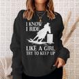 Funny Barrel Racing Gift For Women Girls Horse Racer Cowgirl Sweatshirt Gifts for Her