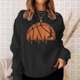 Basketball Heartbeat Basketball Player Sweatshirt Gifts for Her