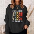 Funny Bbq Id Smoke That Meat Grill Funny Dad Bbq Sweatshirt Gifts for Her