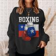 Funny Boxing Chilean Boxing Gloves Boxer Boxing Lover Chile Flag Sweatshirt Gifts for Her
