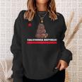 California Republic State Flag NoveltySweatshirt Gifts for Her