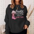 Funny Cowgirl Boots Bling For Girls Cute Love Country Life Sweatshirt Gifts for Her