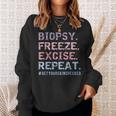 Dermatologist Biopsy Freeze Excise Repeat Dermatology Sweatshirt Gifts for Her