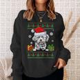 Dog Lovers Lhasa Apso Santa Hat Ugly Christmas Sweater Sweatshirt Gifts for Her