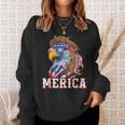 Funny Eagle Mullet 4Th Of July Usa American Flag Merica Mullet Funny Gifts Sweatshirt Gifts for Her