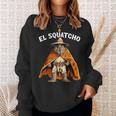 El Squatcho Poncho Western Bigfoot Sasquatch Lover Sweatshirt Gifts for Her