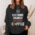 Electronic Engineer Powered By Cofee Sweatshirt Gifts for Her