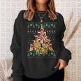 German Shepherd Christmas Lights Ugly Sweater Xmas Sweatshirt Gifts for Her
