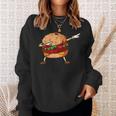 Funny Hamburger Dabbing Cheeseburger Lover Dabbing Ideas Sweatshirt Gifts for Her