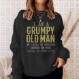 Funny Im A Grumpy Old Man My Level Of Sarcasm Depends Sweatshirt Gifts for Her