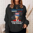 Funny Joe Biden Merry 4Th Of You Knowthe Thing 4Th Of July Sweatshirt Gifts for Her