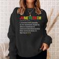 Funny Junenth Difenition Black History Month Pride Men Pride Month Funny Designs Funny Gifts Sweatshirt Gifts for Her