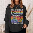 Funny Lesbian Dinosaur Joke Lesbian Sweatshirt Gifts for Her