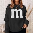 Letter M Groups Halloween Team Groups Costume Sweatshirt Gifts for Her