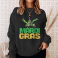 Funny Mardi Gras Crawfish Carnival New Orleans Party Sweatshirt Gifts for Her