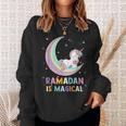 Funny Moon Unicorn Ramadan Is Magical Unicorn Funny Gifts Sweatshirt Gifts for Her