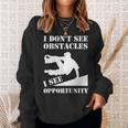 Parkour I Don't See Obstacles Free Running Parkour Sweatshirt Gifts for Her