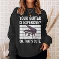 Piano Player Pianist Musician Saying I Guitar Sweatshirt Gifts for Her