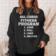 Postal Worker Mail Carrier Fitness Program Sweatshirt Gifts for Her