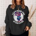 Funny Raccoon I Can Hear You But Im Listening Sweatshirt Gifts for Her