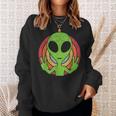 Retro 80'S Style Vintage Ufo Lover Alien Space Sweatshirt Gifts for Her
