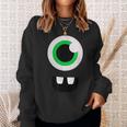 Funny Scary Monster Eyeball Face | Halloween Costume Sweatshirt Gifts for Her