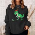 T Rex Dinosaur Golf For Golfer Sweatshirt Gifts for Her
