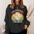 Thanksgiving Deviled Eggs You Know Why I'm Here Sweatshirt Gifts for Her