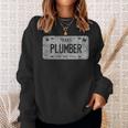Funny Tx State Vanity License Plate Plumber Plumber Funny Gifts Sweatshirt Gifts for Her