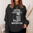 Never Underestimate An Archery Bow Hunting Man Sweatshirt Gifts for Her