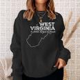 Funny West Virginia Offensive Roast Slogan Silhouette Offensive Funny Gifts Sweatshirt Gifts for Her