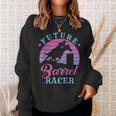 Future Barrel Racer Cute Cowgirl Western Barrel Racing Girls Sweatshirt Gifts for Her