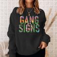 Gang Signs Sweatshirt Gifts for Her Gang Signs Sweatshirt Gifts for Her