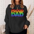 Gay Pride Proud Dad Lgbt Parent Fathers Day Sweatshirt Gifts for Her