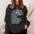 Getting Married Groom Bachelor Party Checklist Sweatshirt Gifts for Her