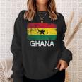 Ghanaian Flag | Vintage Made In Ghana Gift Sweatshirt Gifts for Her