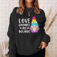 Gnome Pansexual Lgbt Pride Pan Colors Sweatshirt Gifts for Her