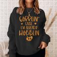 Gobblin Cause Im Already Wobblin Thanksgiving Pregnancy Sweatshirt Gifts for Her