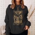 Goth Clothing Tarot Card The Devil Witchy Occult Horror Tarot Sweatshirt Gifts for Her