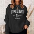 Grand Bend Canada Vintage Nautical Boat Anchor Flag Sports Sweatshirt Gifts for Her