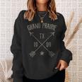 Grand Prairie Tx Vintage Distressed Style Home City Sweatshirt Gifts for Her