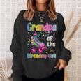 Grandpa Rolling Skate Birthday Matching Party Family Sweatshirt Gifts for Her