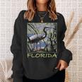 Great Blue Heron Florida’S Waterbird Aesthetic Graphic Sweatshirt Gifts for Her