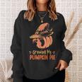 Growing My Pumpkin Pie Thanksgiving Pregnancy Announcement Thanksgiving Pregnancy Announcement Sweatshirt Gifts for Her